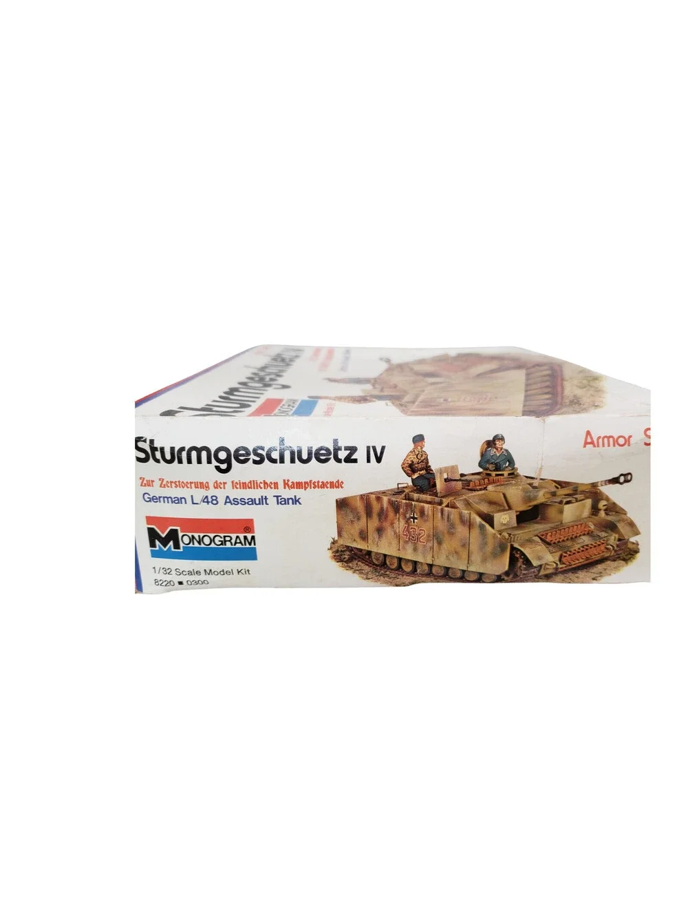 Vintage Monogram Sturmgeschuetz IV 1/32 Armor Series Vehicle 1972 WW II